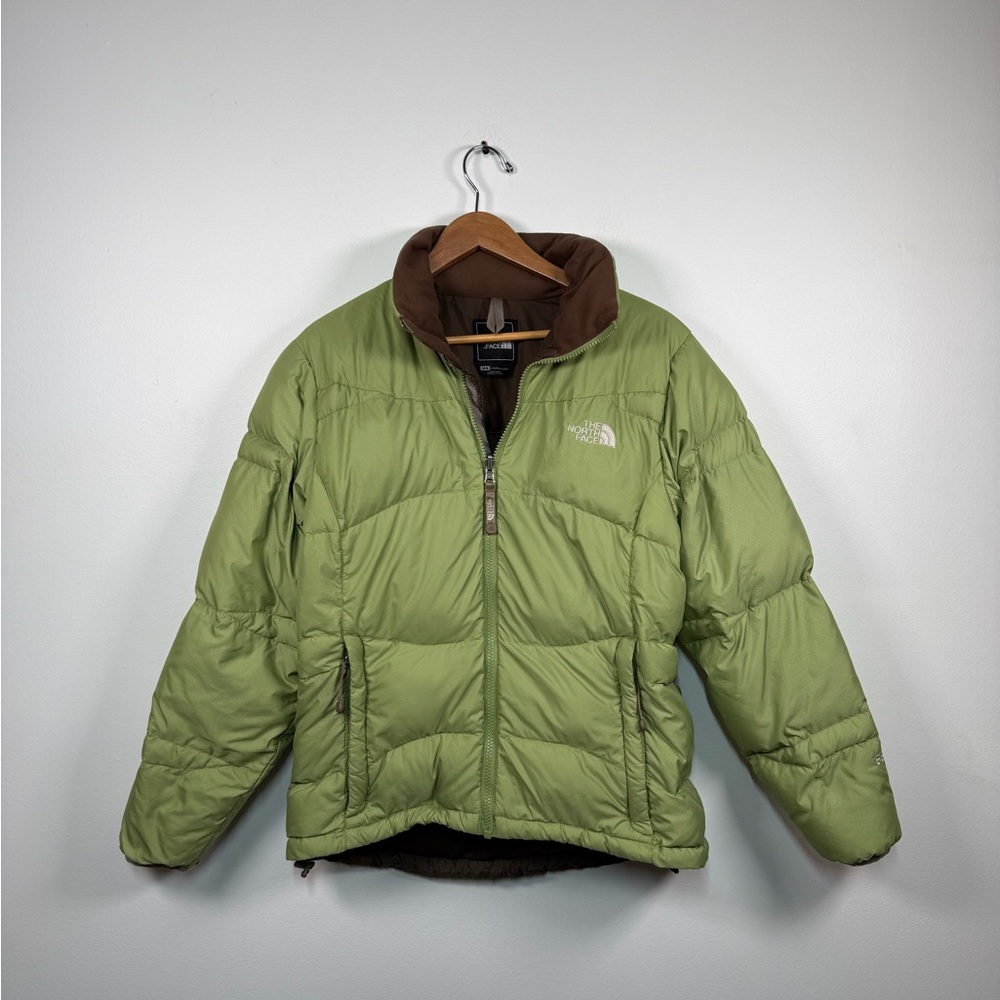 Vintage The North Face Green 700-Down Style Puffer - Women's Medium Y2K Gorpcore - Picture 7 of 8